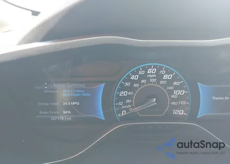 2013 Ford C-Max Hybrid Sel z USA, uszkodzony, nr VIN 1FADP5BU9DL500114